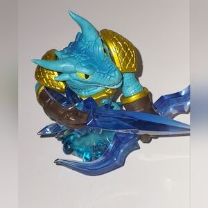 Blue and Gold Dragon Action Figure